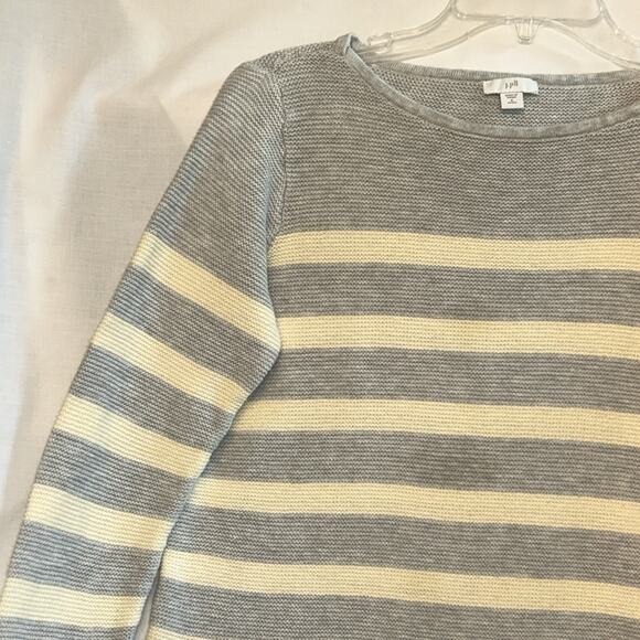 J Jill Striped Sweater Womens Petite Small Preppy Country Club Quiet Luxury - Picture 2 of 13